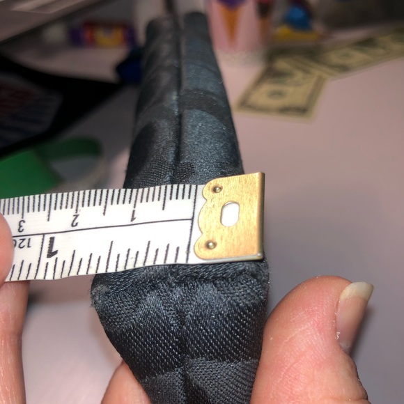 COACH Black Genuine Leather Signature Medium Wristlet - Picture 5 of 7